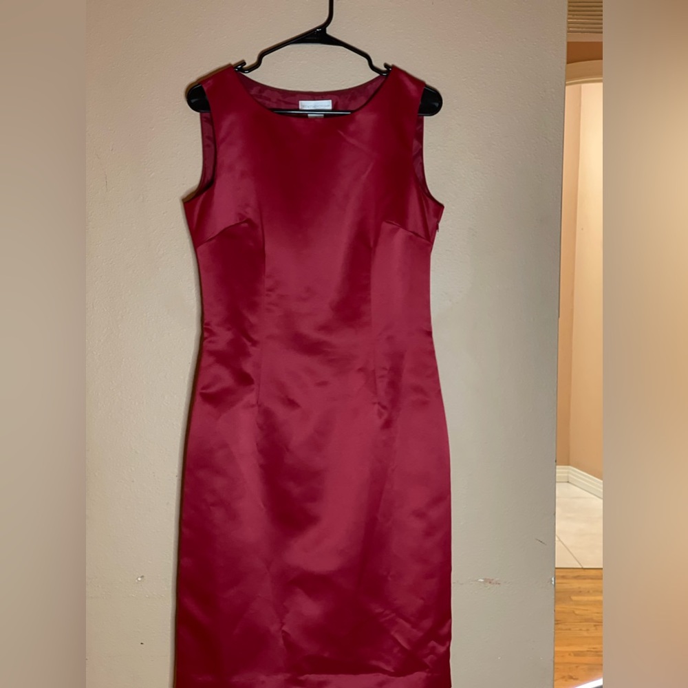 Red Satin Dress